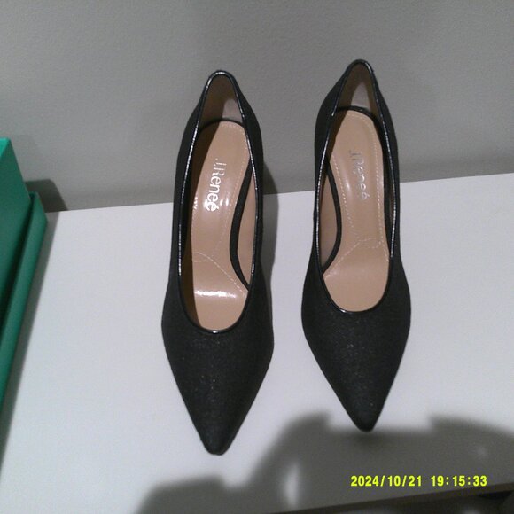 J. Renee Navy Blue Fabric Pump - Picture 1 of 10